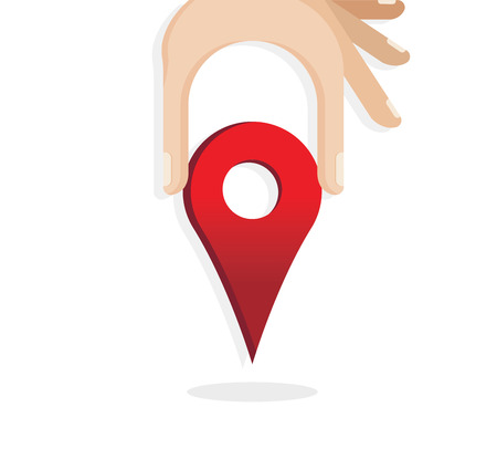 Map Pin Vector Icon Conceptのイラスト素材