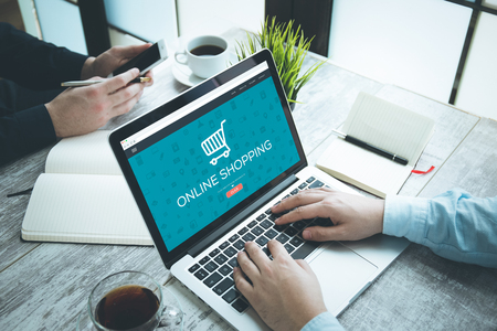 ONLINE SHOPPING CONCEPTの写真素材