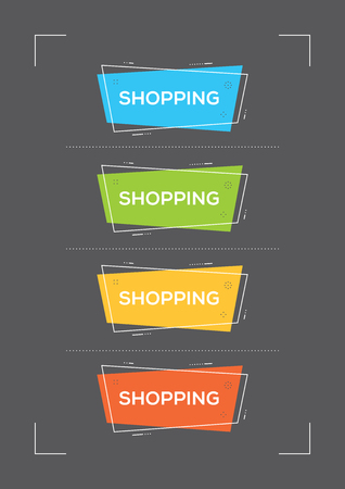 SHOPPING CONCEPTのイラスト素材