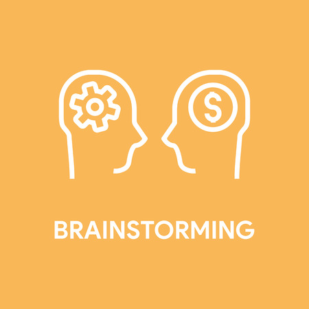 BRAINSTORMING CONCEPTのイラスト素材