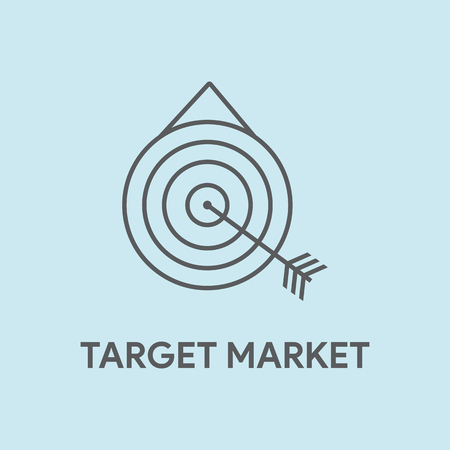TARGET MARKET CONCEPTのイラスト素材