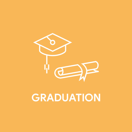 GRADUATION CONCEPTのイラスト素材
