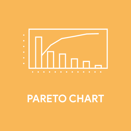 PARETO CHART CONCEPTのイラスト素材