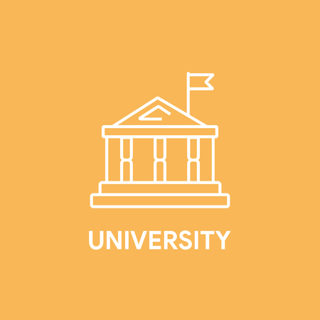 UNIVERSITY CONCEPTのイラスト素材