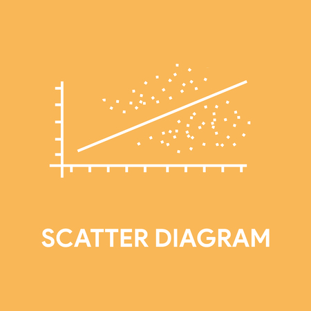 SCATTER DIAGRAM CONCEPTのイラスト素材