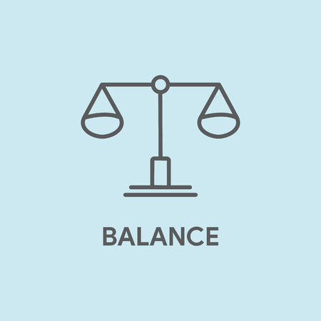 Balance signのイラスト素材