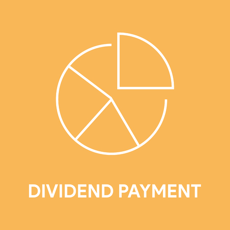 DIVIDEND PAYMENT CONCEPTのイラスト素材
