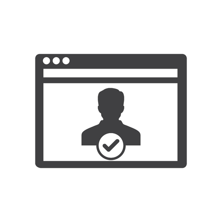 USER SETTINGS CONCEPTのイラスト素材