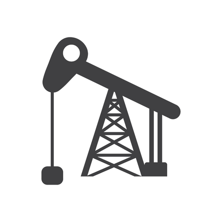 Oil pump concept illustration.のイラスト素材
