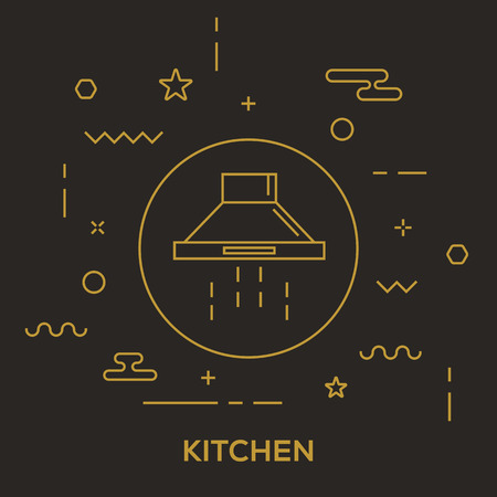 Kitchen Concept vector illustration.のイラスト素材