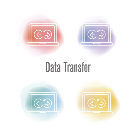 Data Transfer Conceptのイラスト素材