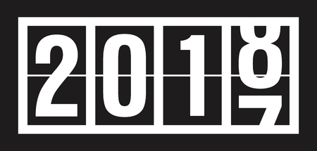 2018 new year design vector illustration.のイラスト素材
