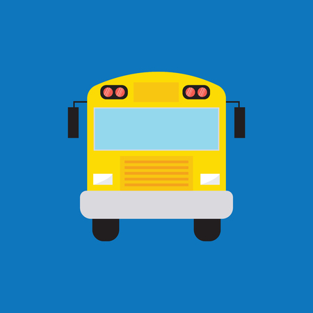 SCHOOL BUS FLAT ICON