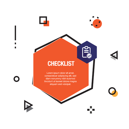 Checklist Infographic Iconのイラスト素材