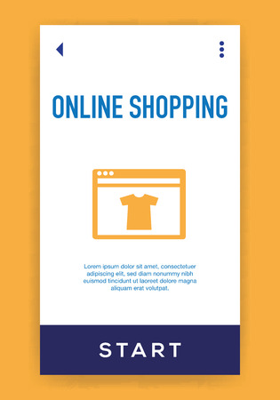 Online Shopping Iconのイラスト素材