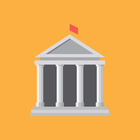 SCHOOL FLAT ICONのイラスト素材