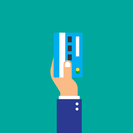 CARD PAYMENT FLAT ICONのイラスト素材