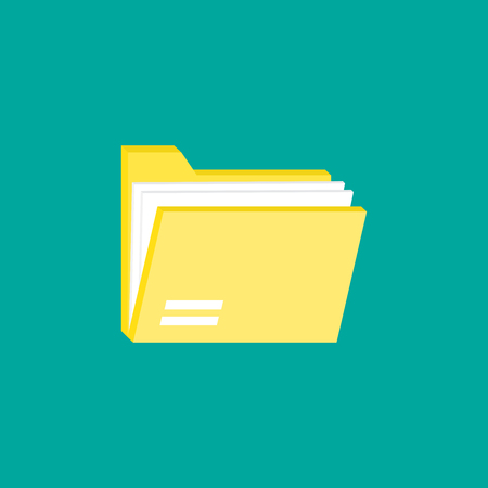FOLDER FLAT ICONのイラスト素材