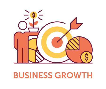 Business Growth Iconsのイラスト素材