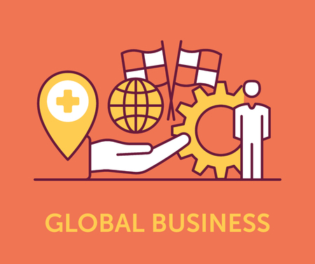 Global Business Iconsのイラスト素材