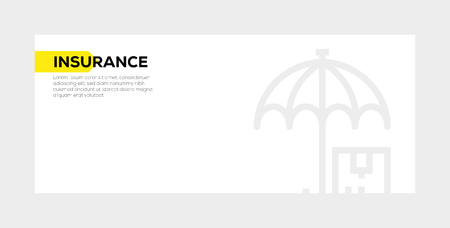INSURANCE BANNER CONCEPTのイラスト素材