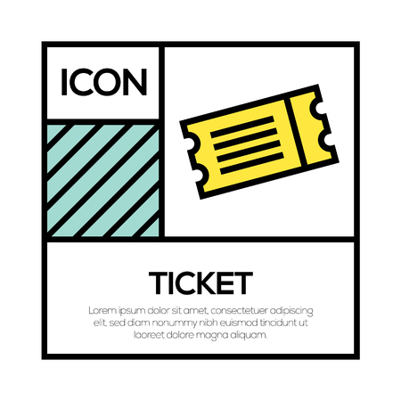 TICKET ICON CONCEPTのイラスト素材
