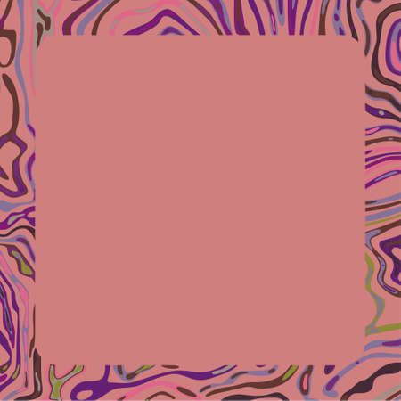 Abstract border on pink backgroundのイラスト素材