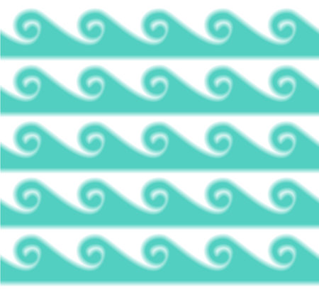Vector seamless bright marine pattern. Greek ornament. Turquoise color.のイラスト素材