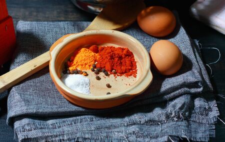 Chickpea stew, known as a gypsy pot in Spain, carries legumes and vegetables, potatoes, spices, aromatic plants such as parsley, laurels and good herb, as well as pears, it is the only stew that I know that bears fruit.の写真素材