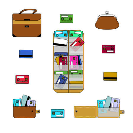 Simple graphic design element of a bunch of door keys with keyring and digital numbers. vector illustration.のイラスト素材