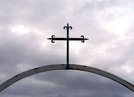 Clouds and Crossの写真素材