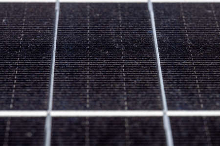 Macro detail of photovoltaic solar panel to create renewable energy.
