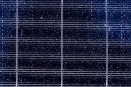 Macro detail of photovoltaic solar panel to create renewable energy.の写真素材