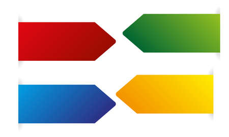 vector color arrowsのイラスト素材