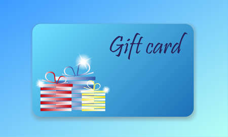 shopping vector gift cardのイラスト素材