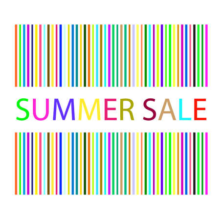 Summer sale illustrationのイラスト素材