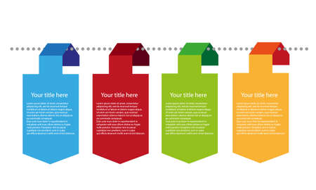 vector color time lineのイラスト素材