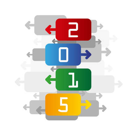 2015 color backgroundのイラスト素材