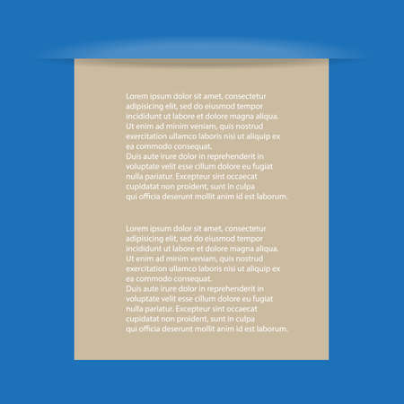 paper with blue background vectorのイラスト素材