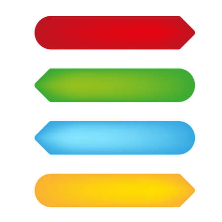 empty color tags vectorのイラスト素材