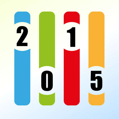 new year colorful background vector