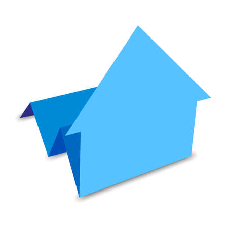 arrow up blue on white backgroundのイラスト素材