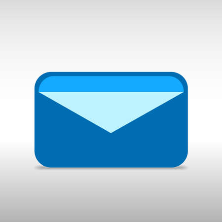 message email icon with shadowのイラスト素材