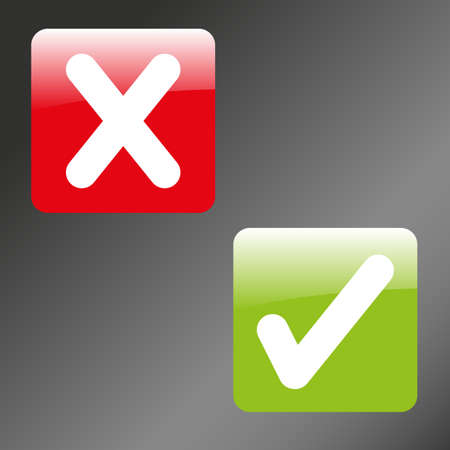 check mark setのイラスト素材