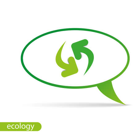 ecology recycle bubbleのイラスト素材