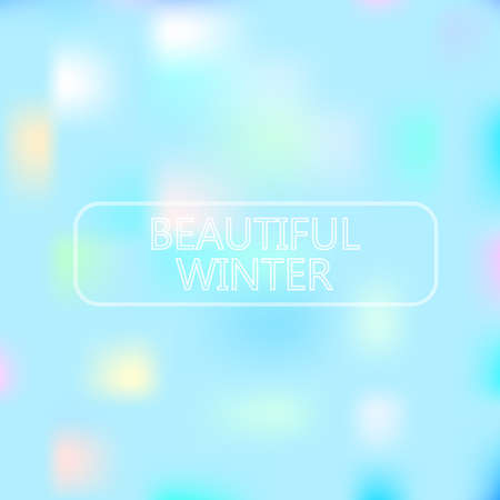 beautiful winter on background with color soft lightのイラスト素材