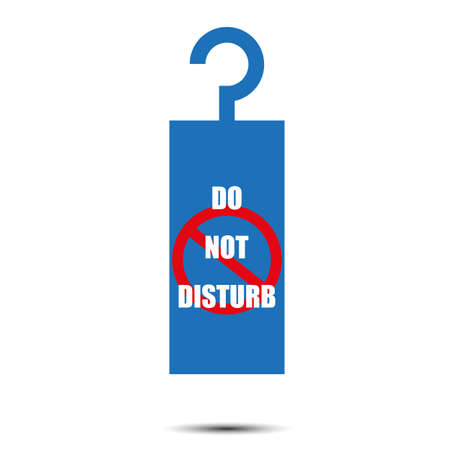 do not disturb tagのイラスト素材