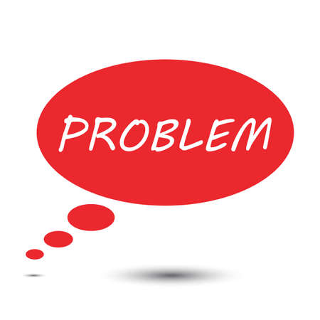 Problem think bubble vectorのイラスト素材
