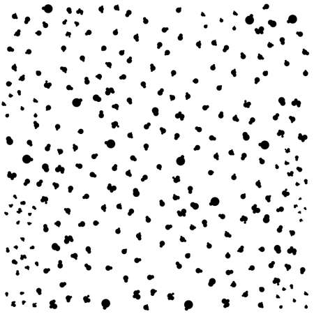 Abstract black and white background small black circles on white backgroundのイラスト素材