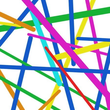 Abstract color lines on white background web vector graphicのイラスト素材